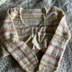 Aeropostale Multicolor Knit Cardigan